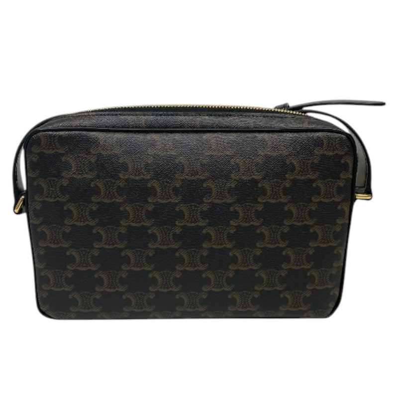 セリーヌ CELINE ミディアム メッセンジャーバッグ 194502 ブラック トリオンフキャンバス レディース ショルダーバッグ