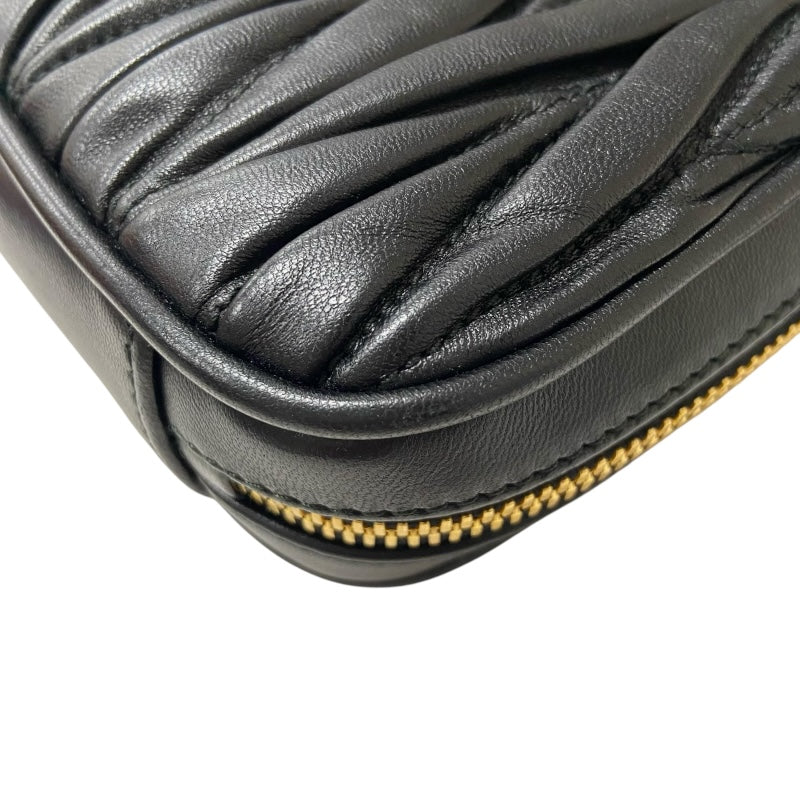 ミュウミュウ miu miu アカルディミニバッグ 5BP088 ブラック マテラッセレザー レディース ハンドバッグ