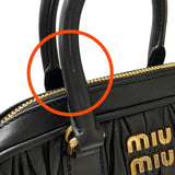 ミュウミュウ miu miu アカルディミニバッグ 5BP088 ブラック マテラッセレザー レディース ハンドバッグ