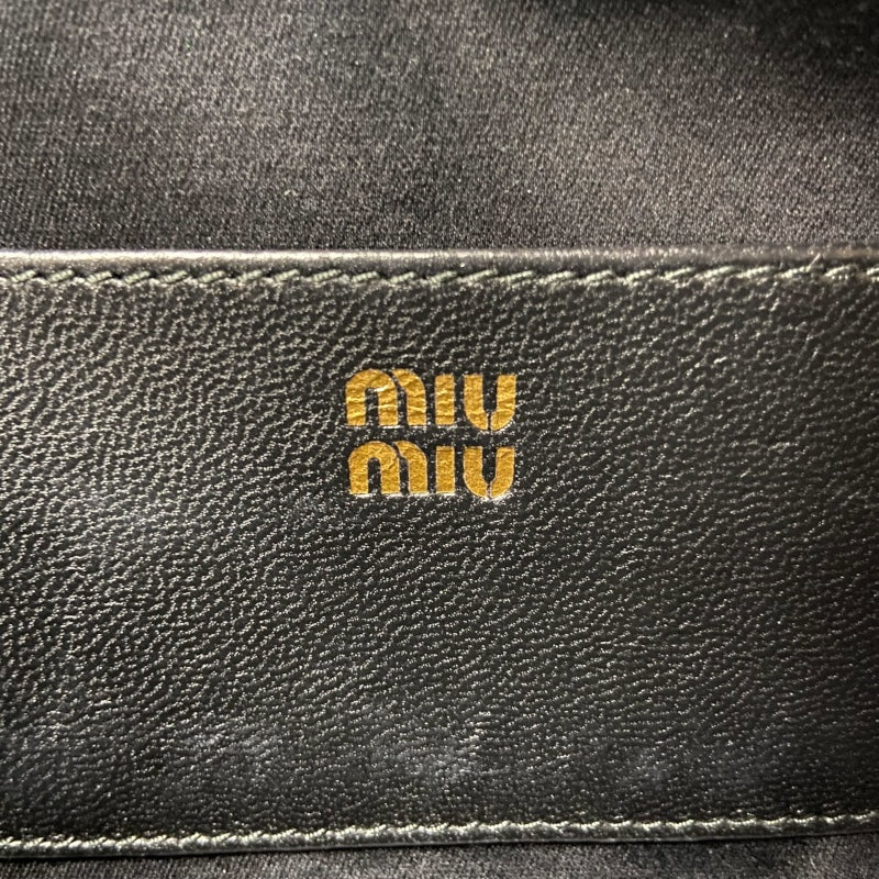 ミュウミュウ miu miu アカルディミニバッグ 5BP088 ブラック マテラッセレザー レディース ハンドバッグ