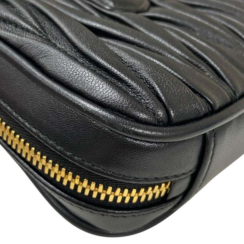 ミュウミュウ miu miu アカルディミニバッグ 5BP088 ブラック マテラッセレザー レディース ハンドバッグ