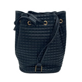 セリーヌ CELINE Cチャーム バックパック 188373 ブラック レザー レディース ショルダーバッグ