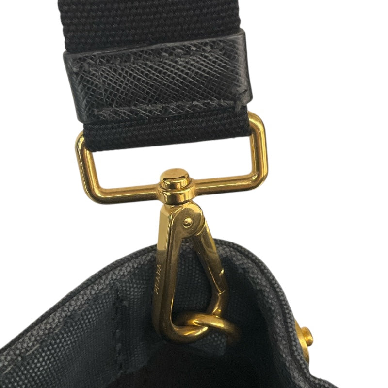 プラダ PRADA カナパ バッグ 1BG439 ブラック キャンバス レディース ショルダーバッグ