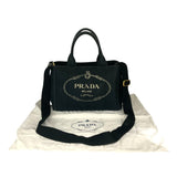 プラダ PRADA カナパ バッグ 1BG439 ブラック キャンバス レディース ショルダーバッグ