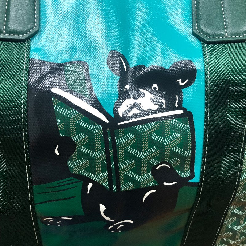 GOYARD グリーン　トートバッグとポーチ GOYARD ≪新品≫ ゴヤール アンジュ ミニ グリーン トートバッグ