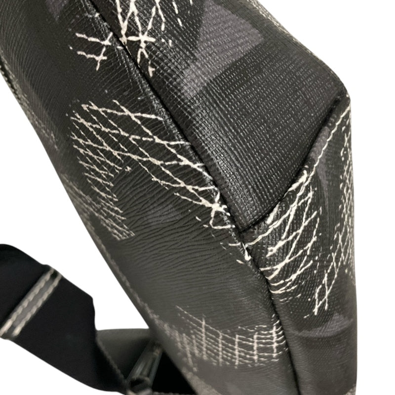 バーバリーロンドン  BURBERRY LONDON TBモノグラム ウエストバッグ 8033154 グレー コーティングキャンバス ユニセックス ウエストバッグ