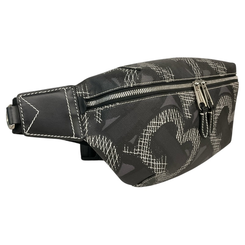 バーバリーロンドン  BURBERRY LONDON TBモノグラム ウエストバッグ 8033154 グレー コーティングキャンバス ユニセックス ウエストバッグ