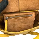 ボッテガ・ヴェネタ BOTTEGA VENETA ミニ ザ アルコ ハンドバッグ イエロー レザー レディース ハンドバッグ