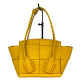 ボッテガ・ヴェネタ BOTTEGA VENETA ミニ ザ アルコ ハンドバッグ イエロー レザー レディース ハンドバッグ