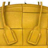 ボッテガ・ヴェネタ BOTTEGA VENETA ミニ ザ アルコ ハンドバッグ イエロー レザー レディース ハンドバッグ