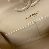 シャネル CHANEL マトラッセ25 A01112 ベージュ ゴールド金具 キャビアスキン レディース ショルダーバッグ