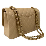 シャネル CHANEL マトラッセ25 A01112 ベージュ ゴールド金具 キャビアスキン レディース ショルダーバッグ