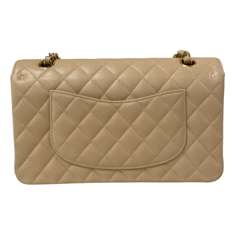 シャネル CHANEL マトラッセ25 A01112 ベージュ ゴールド金具 キャビアスキン レディース ショルダーバッグ