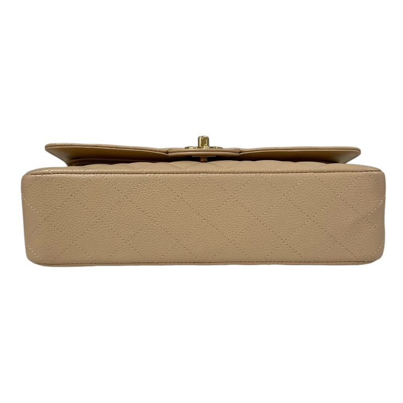 シャネル CHANEL マトラッセ25 A01112 ベージュ ゴールド金具 キャビアスキン レディース ショルダーバッグ