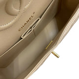 シャネル CHANEL マトラッセ25 A01112 ベージュ ゴールド金具 キャビアスキン レディース ショルダーバッグ