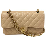 シャネル CHANEL マトラッセ25 A01112 ベージュ ゴールド金具 キャビアスキン レディース ショルダーバッグ