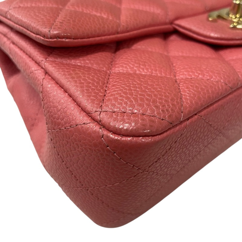 シャネル CHANEL マトラッセ20 A69900 ピンク ゴールド金具 キャビアスキン レディース ショルダーバッグ