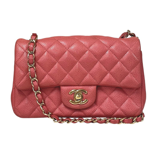 シャネル CHANEL マトラッセ20 A69900 ピンク ゴールド金具 キャビアスキン レディース ショルダーバッグ