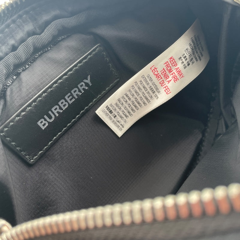 バーバリーロンドン  BURBERRY LONDON ナイロンベルト ベルトバッグ ブラック ナイロン レディース ショルダーバッグ