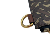 バーバリーロンドン BURBERRY LONDON フラットポーチ ブラウン PVC レディース セカンドバッグ