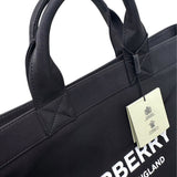 バーバリー BURBERRY ロゴトートバッグ ブラック ナイロン メンズ ハンドバッグ
