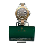 ロレックス ROLEX ヨットマスター40 チョコ 126621 ブラック SS/PG メンズ 腕時計