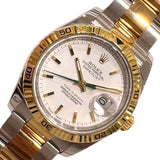 ロレックス ROLEX デイトジャスト ターノグラフ  116263 ホワイト K18YG×SS 自動巻き メンズ 腕時計