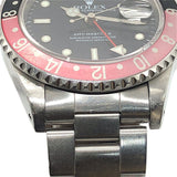 ロレックス ROLEX GMTマスター2  赤/黒 16710 ブラック×シルバー SS メンズ 腕時計