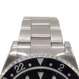 ロレックス ROLEX GMTマスター2  赤/黒 16710 ブラック×シルバー SS メンズ 腕時計