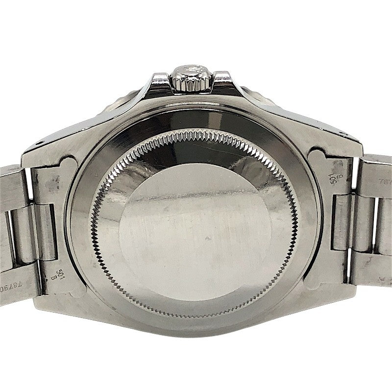 ロレックス ROLEX GMTマスター2  赤/黒 16710 ブラック×シルバー SS メンズ 腕時計