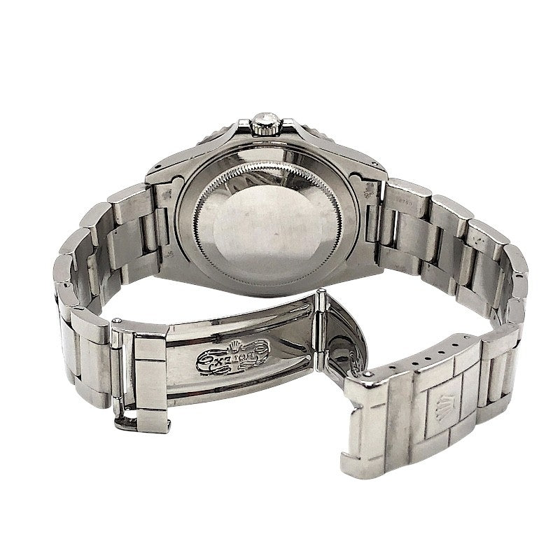 ロレックス ROLEX GMTマスター2  赤/黒 16710 ブラック×シルバー SS メンズ 腕時計