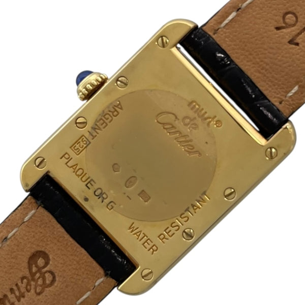 カルティエ Cartier マストタンク ヴェルメイユ SM  W1013654 アイボリー メッキ(YGP) クオーツ レディース 腕時計