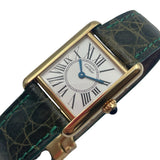カルティエ Cartier マストタンク ヴェルメイユ SM W1005554 SV/GF レディース 腕時計