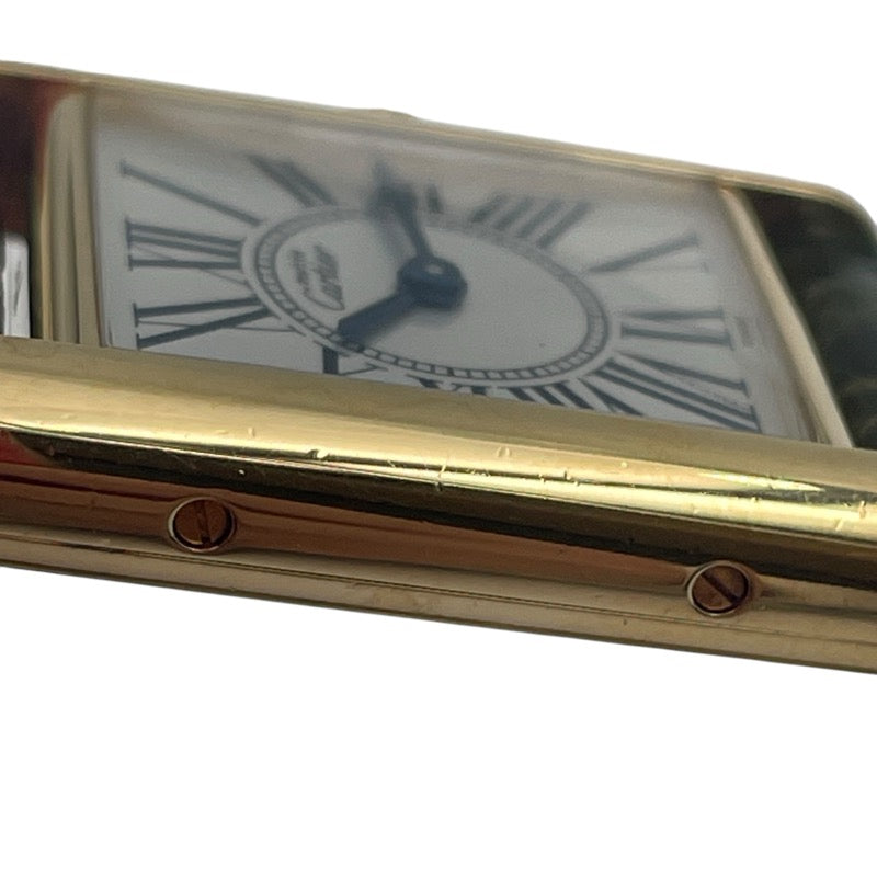 カルティエ Cartier マストタンク ヴェルメイユ SM W1005554 SV/GF レディース 腕時計