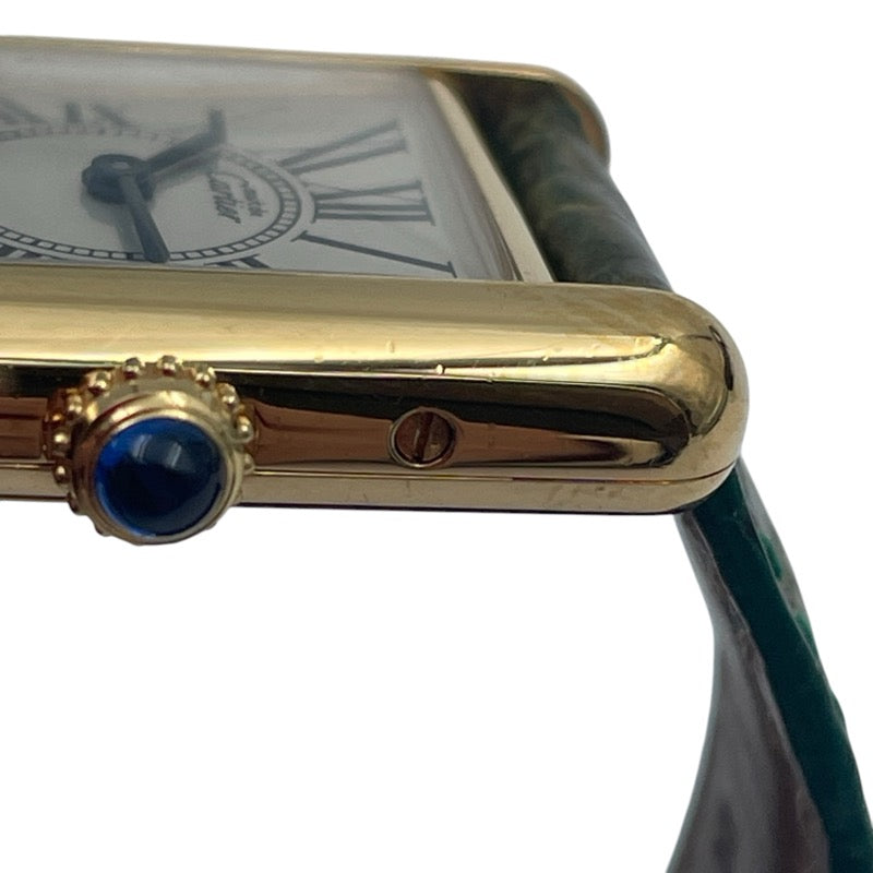 カルティエ Cartier マストタンク ヴェルメイユ SM W1005554 SV/GF レディース 腕時計