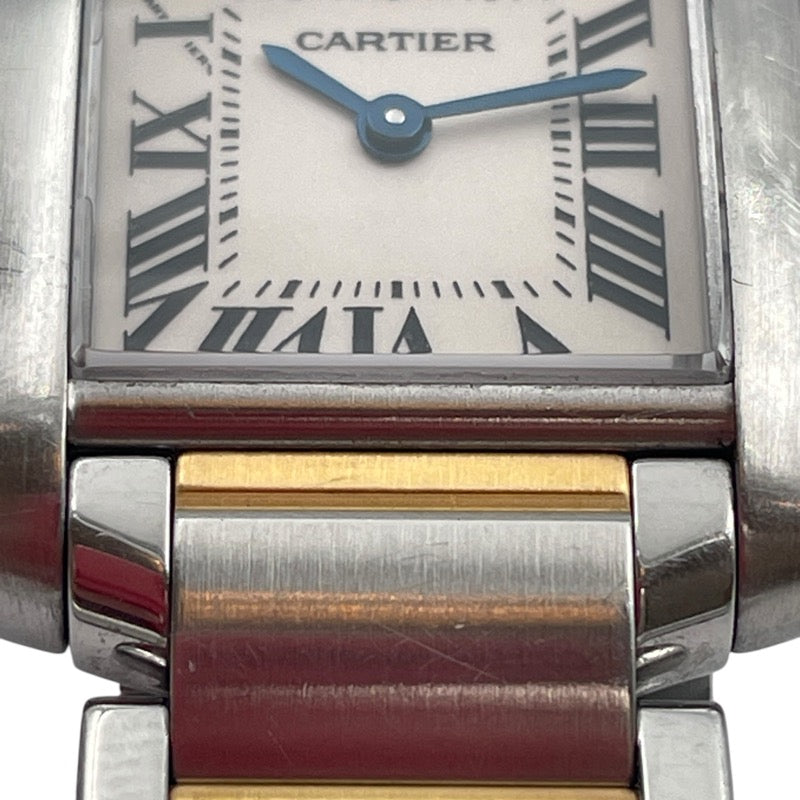 カルティエ Cartier タンク フランセーズ SM W51007Q4 SS×YG レディース 腕時計