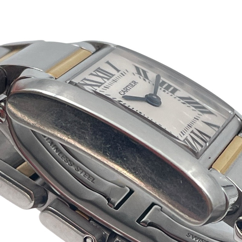 カルティエ Cartier タンク フランセーズ SM W51007Q4 SS×YG レディース 腕時計