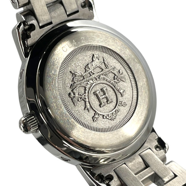 エルメス HERMES クリッパー CL4210 ホワイト SS クオーツ レディース 腕時計
