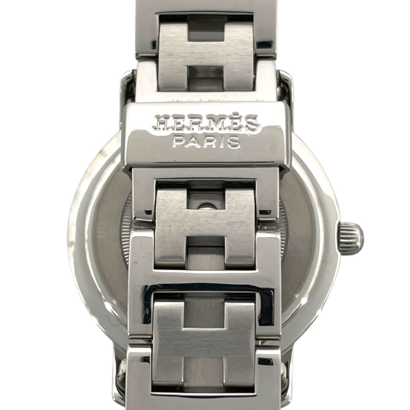 エルメス HERMES クリッパー CL4210 ホワイト SS クオーツ レディース 腕時計