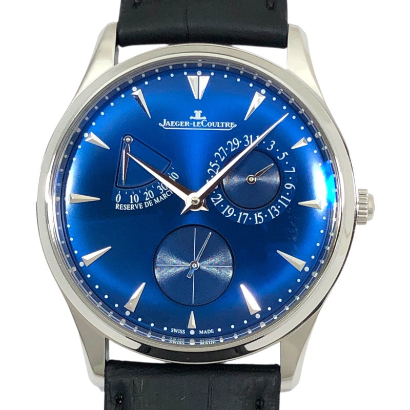 ジャガー・ルクルト JAEGER-LE COULTRE マスター ウルトラスリム リザーブドマルシェ Q1378480(176.8.38.S) SS/レザーストラップ 自動巻き メンズ 腕時計