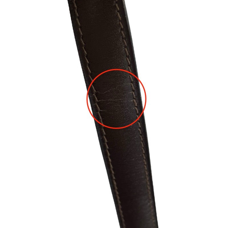 エルメス HERMES ショルダーバッグ 〇C刻 ショコラ×ゴ―ルド金具 ボックスカーフ レディース ショルダーバッグ