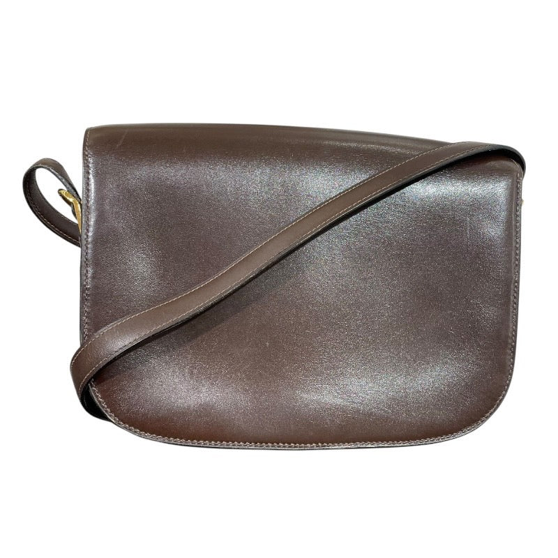 エルメス HERMES ショルダーバッグ 〇C刻 ショコラ×ゴ―ルド金具 ボックスカーフ レディース ショルダーバッグ