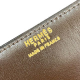 エルメス HERMES ショルダーバッグ 〇C刻 ショコラ×ゴ―ルド金具 ボックスカーフ レディース ショルダーバッグ