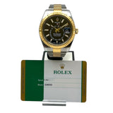 ロレックス ROLEX スカイドゥエラー 326933 ブラック SS/YG メンズ 腕時計