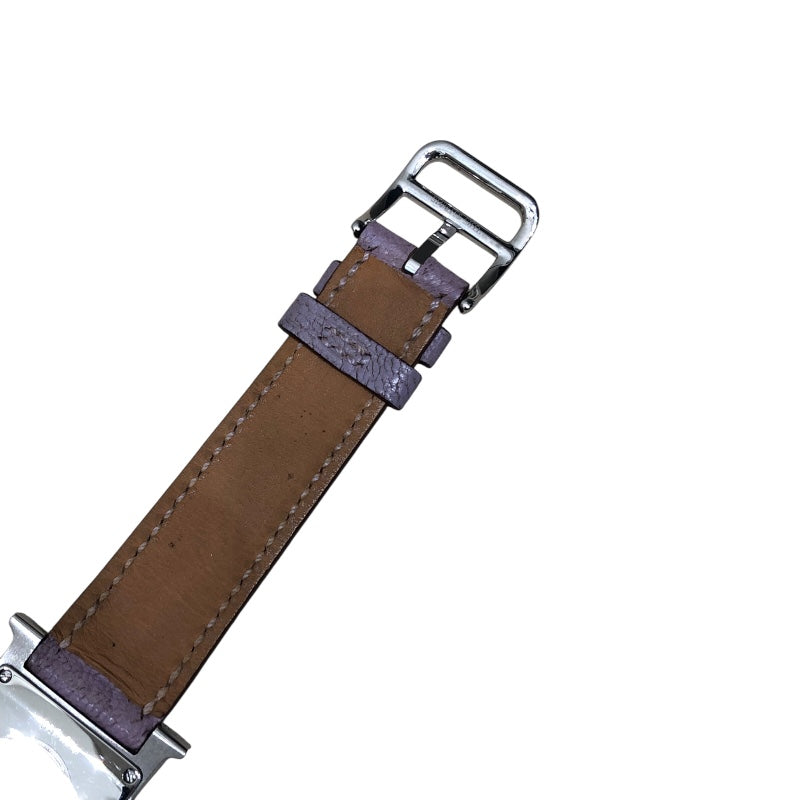 エルメス HERMES Hウォッチ HH1.210 ピンク ステンレススチール レディース 腕時計
