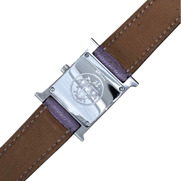 エルメス HERMES Hウォッチ HH1.210 ピンク ステンレススチール レディース 腕時計