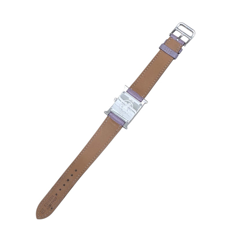 エルメス HERMES Hウォッチ HH1.210 ピンク ステンレススチール レディース 腕時計
