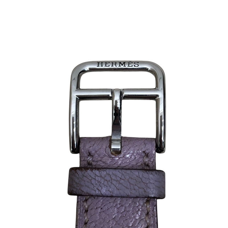 エルメス HERMES Hウォッチ HH1.210 ピンク ステンレススチール レディース 腕時計