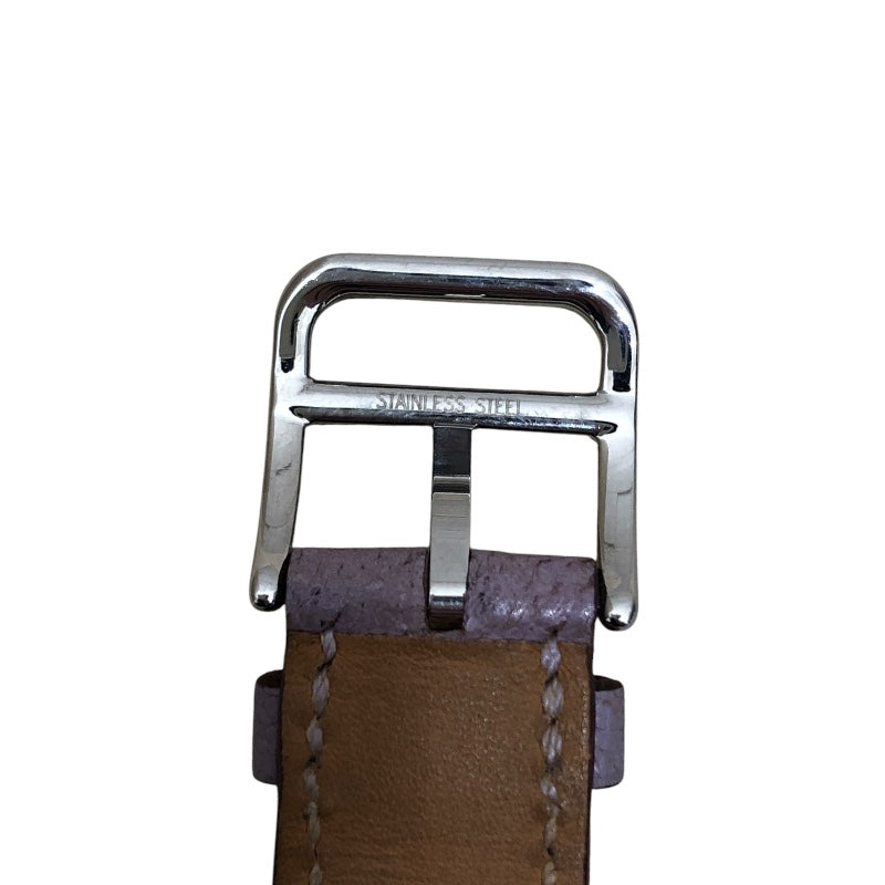 エルメス HERMES Hウォッチ HH1.210 ピンク ステンレススチール レディース 腕時計