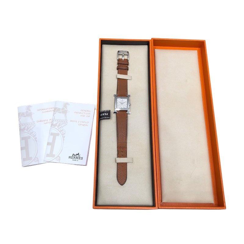 エルメス HERMES Hウォッチ HH1.210 シルバー ステンレススチール レディース 腕時計